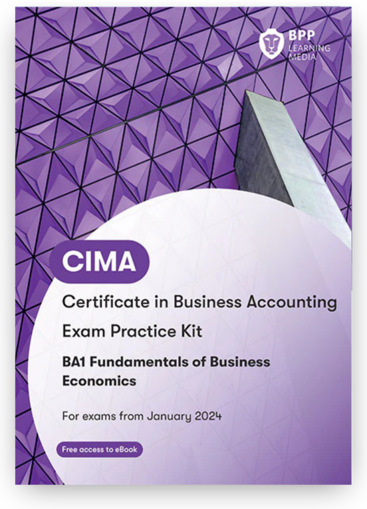 Ba1 Form Example BPP CIMA BA1 Fundamentals of Business Economics Exam Kit 2026 – BrightBook